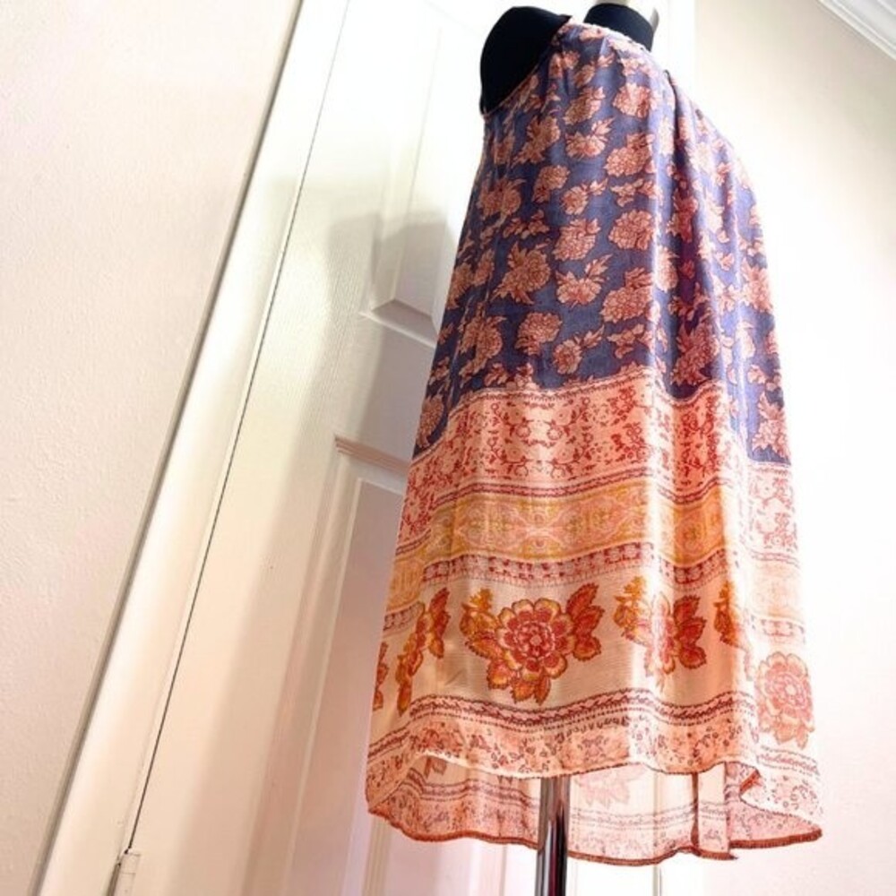 Maurice  Floral Crochet Sleeveless Fully Lined Flowy Dress Size XS - Picture 5 of 14